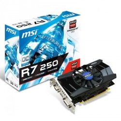 placa de video msi amd radeon r7 250 2gb ddr3 r7 250 2gd3 oc