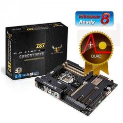 placa mae asus sabertooth z87 lga 1150 - 4 geracao *imp